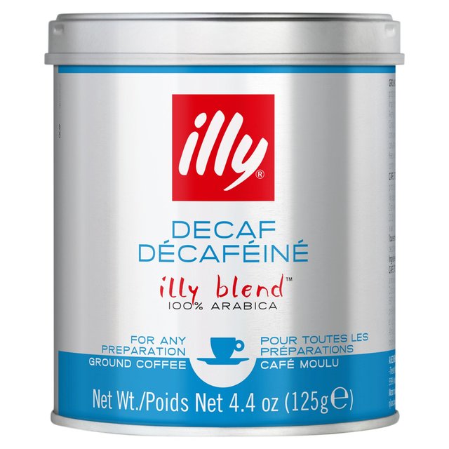 Illy Ground Decaf Coffee 125g