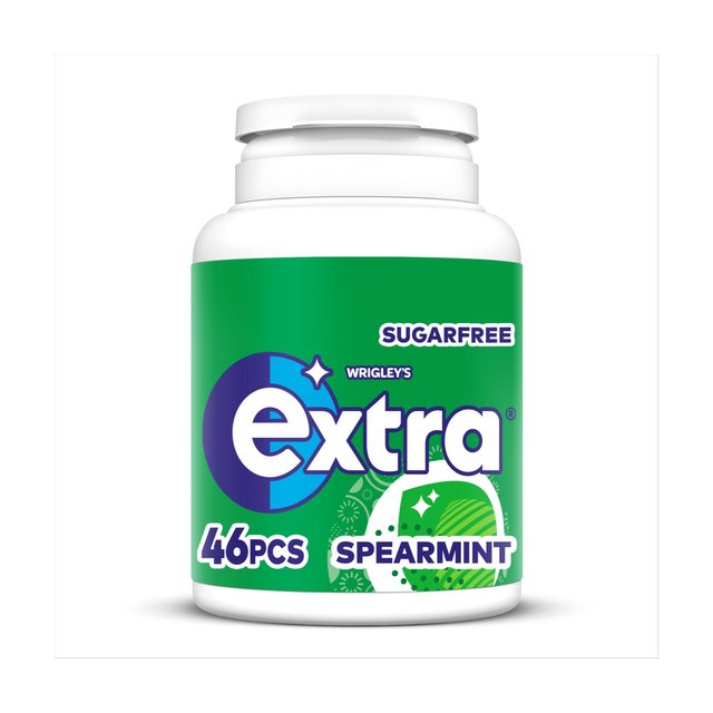 Extra Spearmint Sugarfree Chewing Gum Bottle 46 per pack