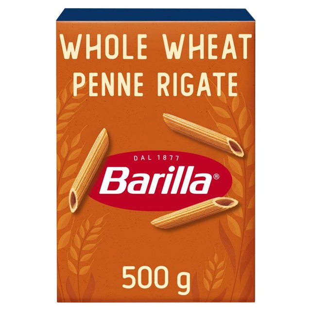 Barilla Whole Wheat Pasta Pennette Rigate  Wholegrain Pasta 500g