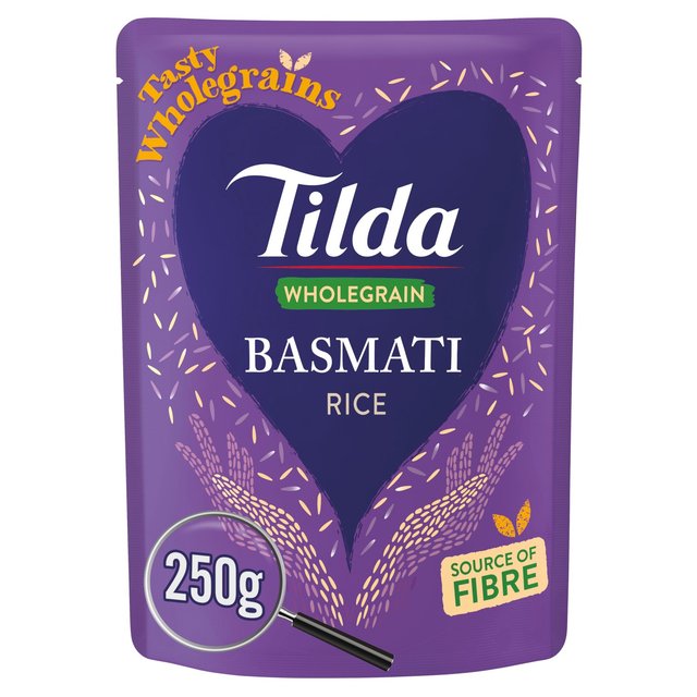 Tilda Microwave Wholegrain Basmati Rice 250g