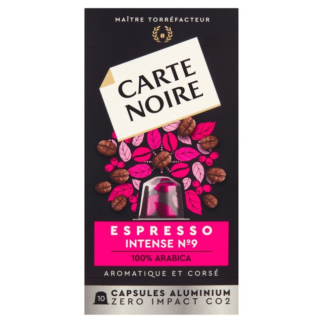 Carte Noire No9 Intense Nespresso Compatible Coffee Capsules 10 per pack