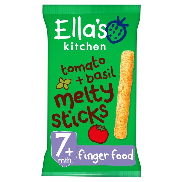 Ella's Kitchen Tomato & Basil Melty Sticks Baby Snack 7+ Months 16g