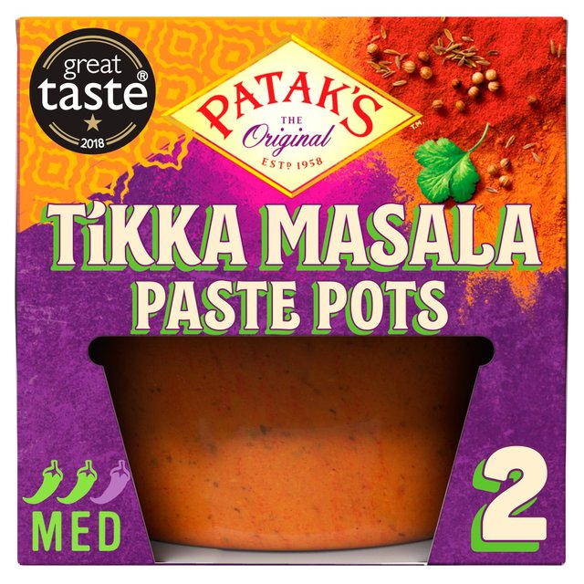 Patak's Tikka Masala Curry Paste Pot 2 x 70g