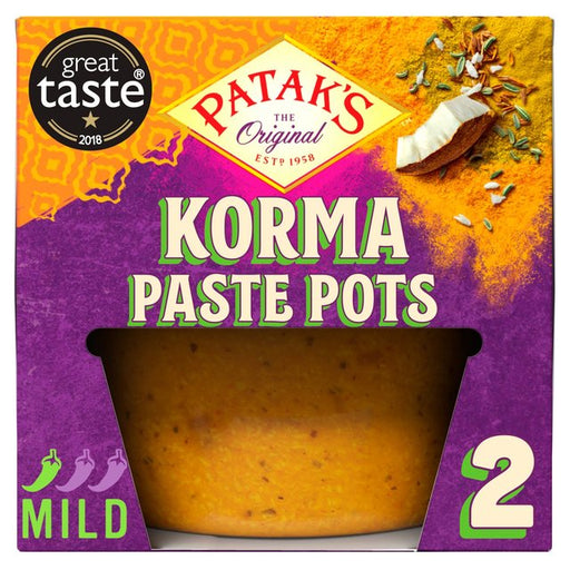 Patak's Korma Curry Paste Pot 2 x 70g