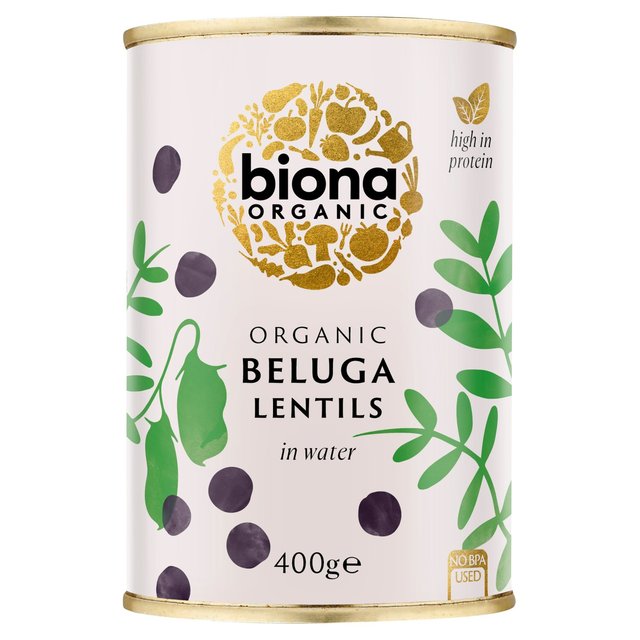 Biona Organic Black Beluga Lentils 400g