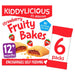 Kiddylicious Strawberry Fruity Bakes Baby Snacks Multi 6 x 22g