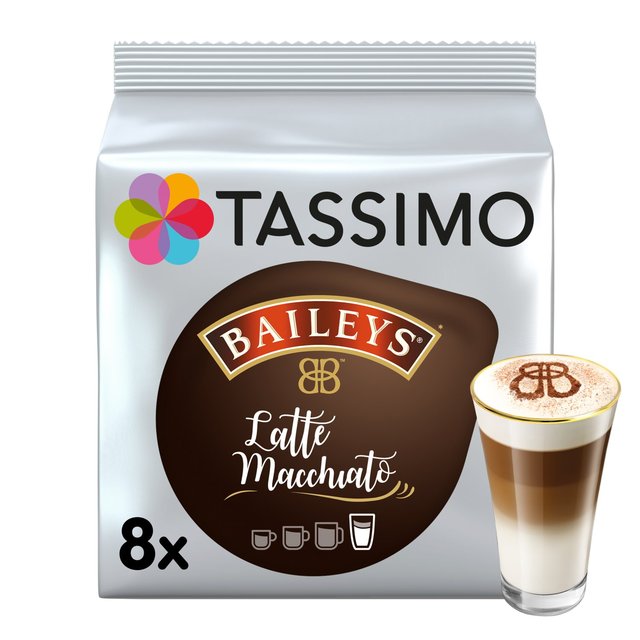 Tassimo Baileys Latte Macchiato Coffee Pods 8 per pack