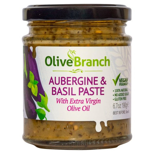 Olive Branch Aubergine & Basil Paste 190g