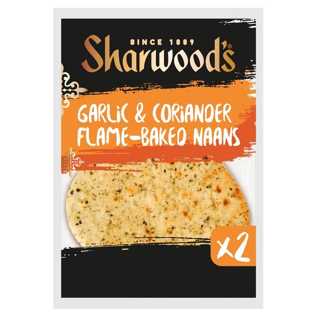 Sharwood's Garlic & Coriander Naans 260g