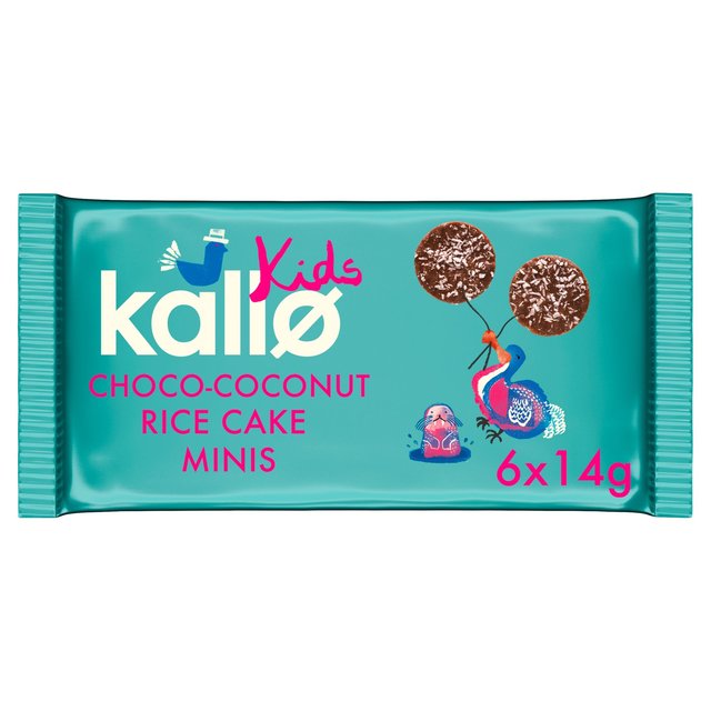 Kallo Kids Mini Choco-Coconut Rice Cakes Multipack 6 x 14g