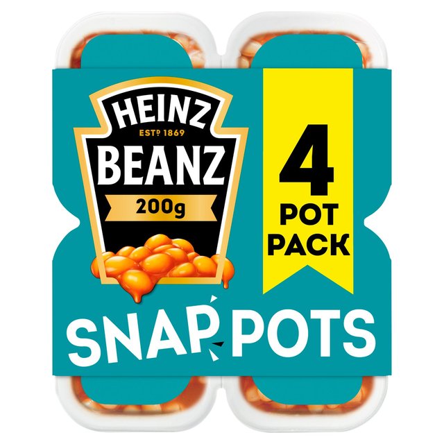 Heinz Baked Beans Snap Pots 4 x 200g