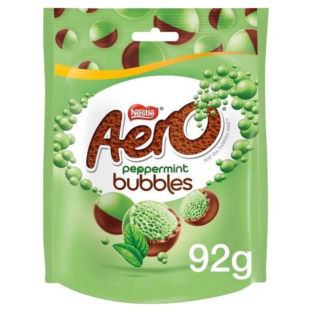 Aero Bubbles Peppermint Mint Chocolate Sharing Bag 92g