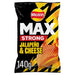 Walkers Max Strong Jalapeno & Cheese Sharing Bag Crisps 140g