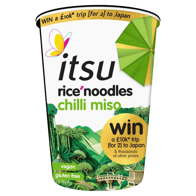 Itsu Chilli Miso Rice Noodles Cup 64g