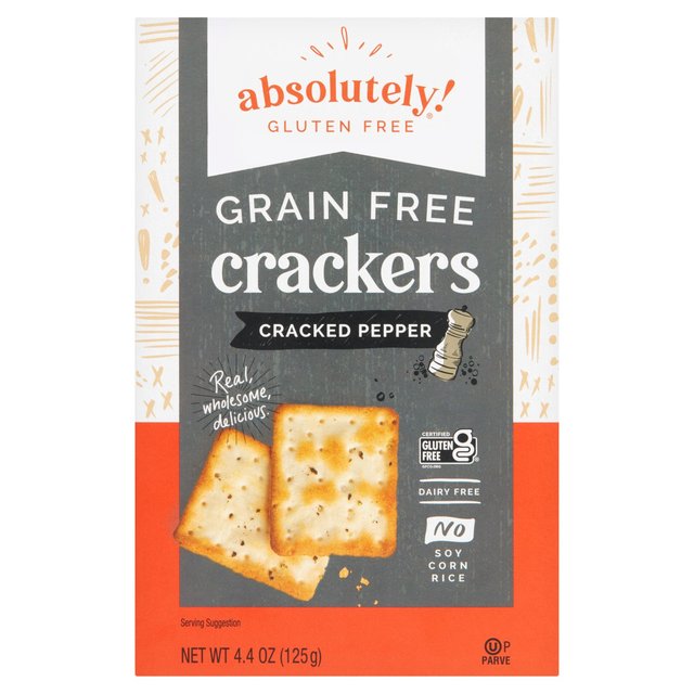 Absolutely Gluten Free Crackers Cracked Pepper 125g