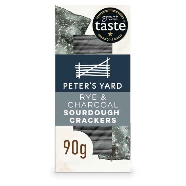 Peter's Yard Rye & Charcoal Sourdough Crackers 90g