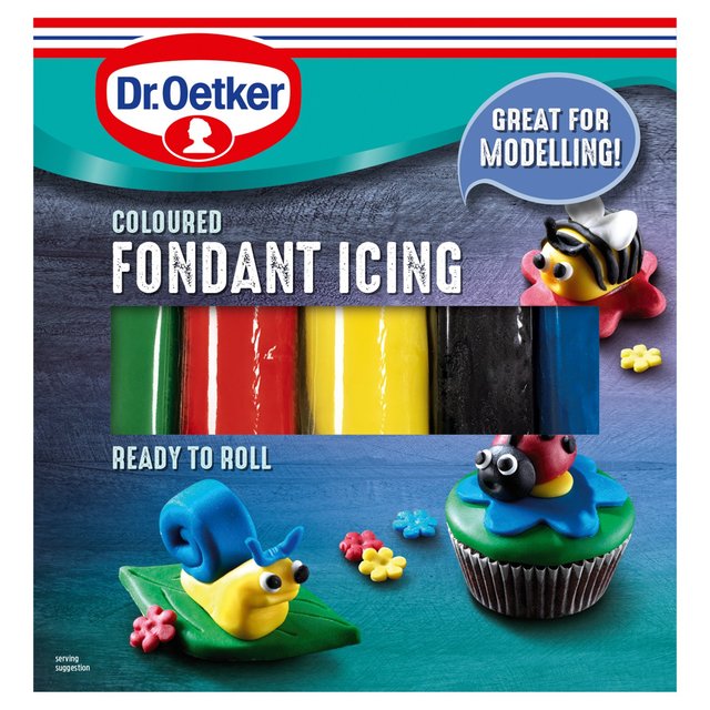 Dr. Oetker Ready to Roll Coloured Fondant Icing 5 x 100g