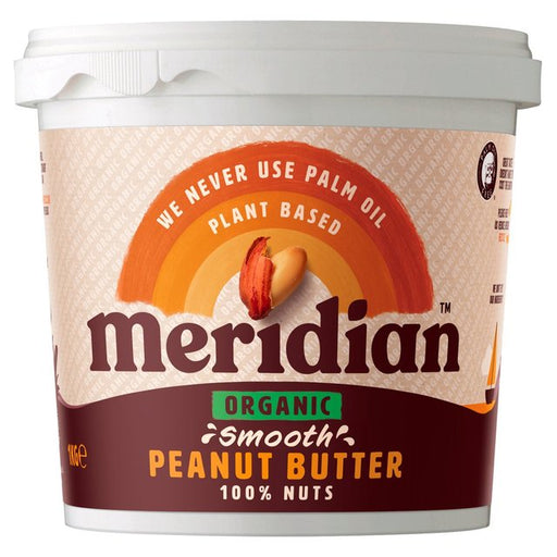 Meridian Organic Smooth Peanut Butter 100% Nuts 1000g