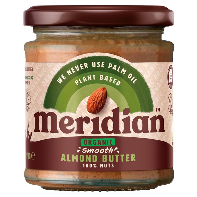 Meridian Organic Smooth Almond Butter 100% Nuts 170g