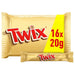 Twix Caramel & Milk Chocolate Fingers Funsize Biscuit Snack Bars Multipack 333g