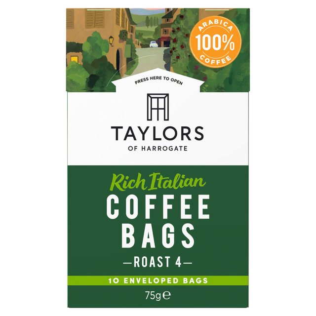 Taylors Rich Italian Coffee Bags 10 per pack