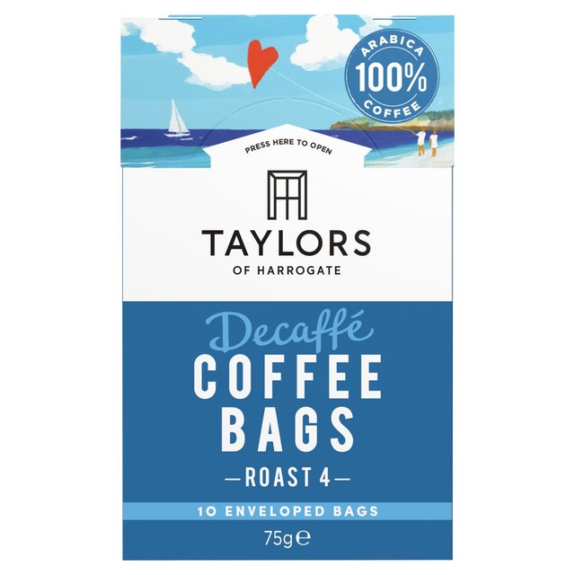 Taylors Decaffe Coffee Bags 10 per pack