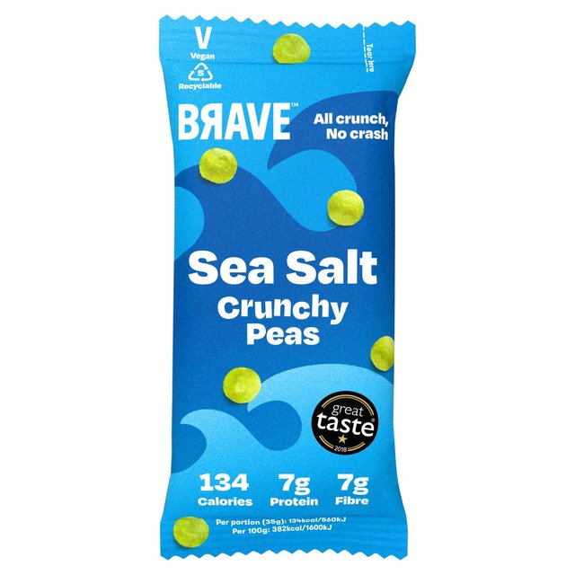 Brave Roasted Peas Sea Salt 35g