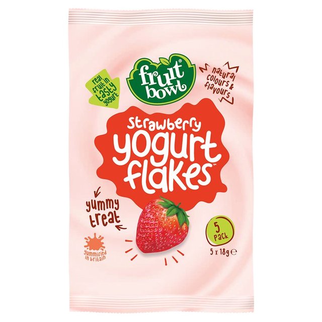 Fruit Bowl Strawberry Yogurt Flakes 5 x 18g