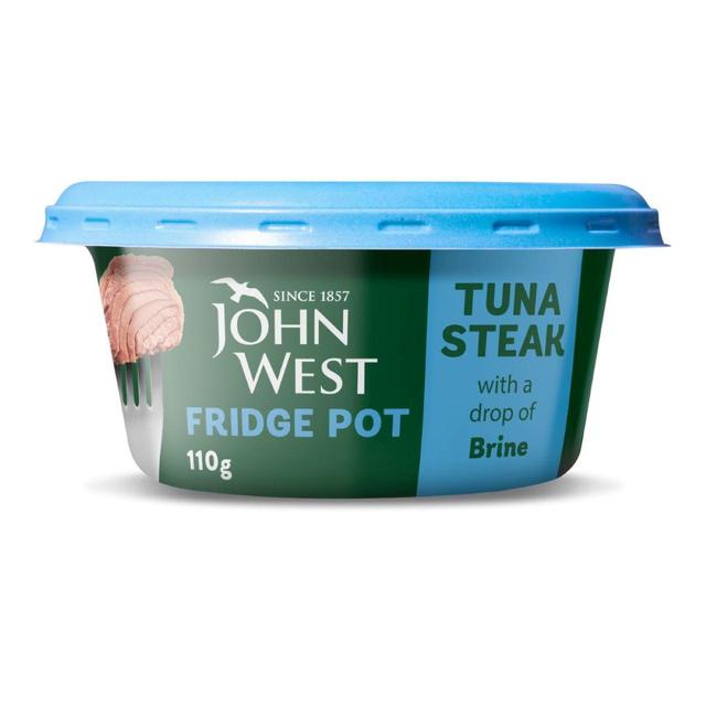 John West No Drain Fridge Pot Tuna Steak In Brine 110g