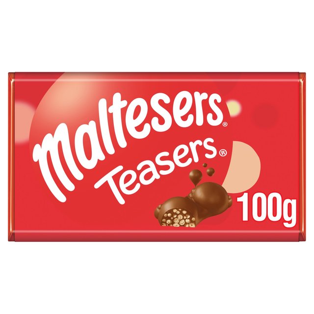 Maltesers Teasers Milk Chocolate & Honeycomb Block Bar 100g 100g