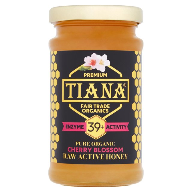 TIANA Pure Organic Cherry Blossom Raw Active Honey 250g