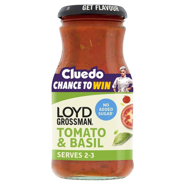 Loyd Grossman Tomato & Basil No Added Sugar 350g