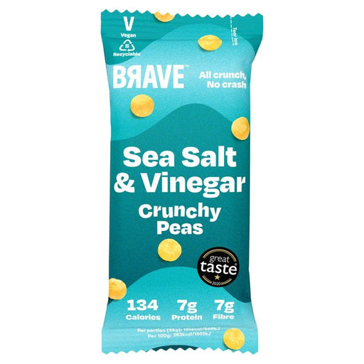 BRAVE Roasted Peas Sea Salt & Vinegar 35g