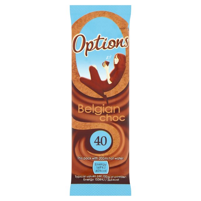 Options Belgian Hot Chocolate Sachet 11g