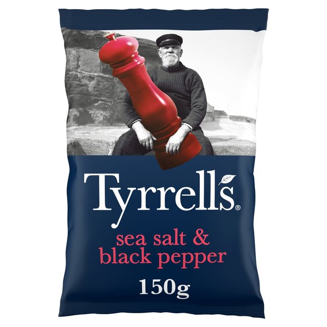 Tyrrells Sea Salt & Black Pepper Sharing Crisps 150g