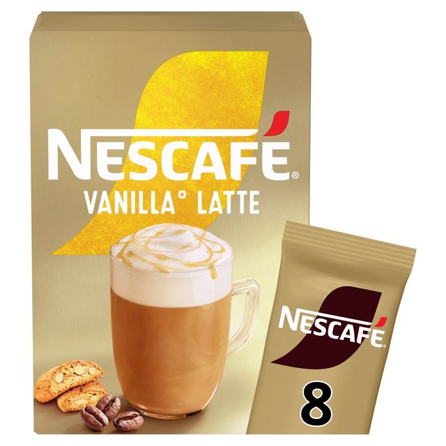 Nescafe Gold Vanilla Latte Instant Coffee 8 Sachets 8 per pack