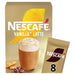 Nescafe Gold Vanilla Latte Instant Coffee 8 Sachets 8 per pack