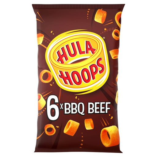 Hula Hoops BBQ Beef Multipack Crisps 6 per pack