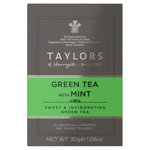 Taylors Green Tea with Mint Teabags 20 per pack