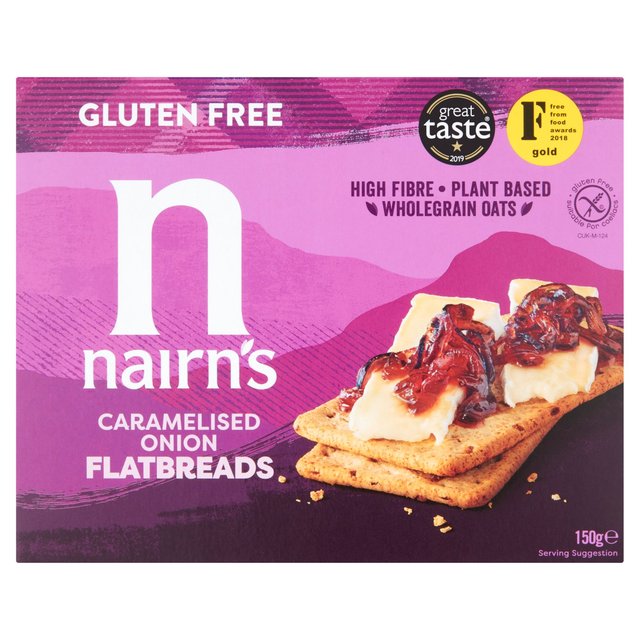 Nairn's Gluten Free Caramelised Onion Flatbreads 150g