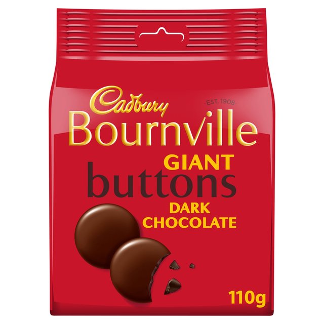 Cadbury Bournville Dark Chocolate Giant Buttons Bag 110g