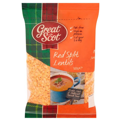 Great Scot Red Split Lentils 500g