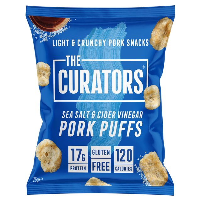 The Curators Salt & Vinegar Pork Puffs 25g