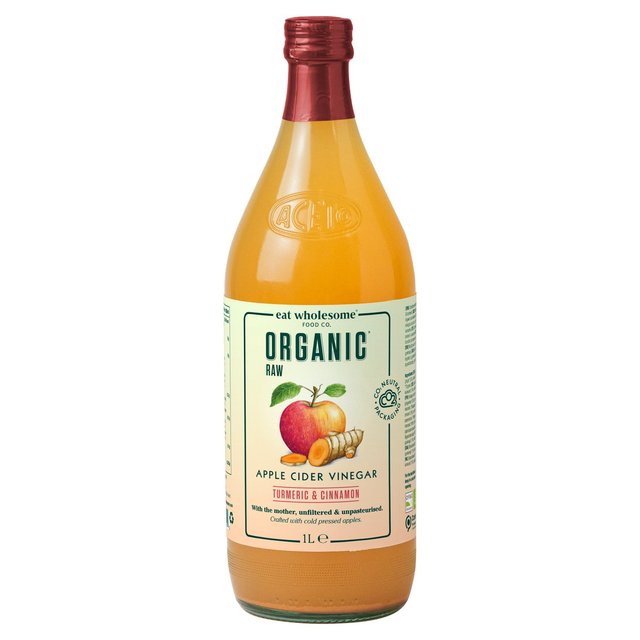 Eat Wholesome Organic Turmeric & Cinnamon Raw Apple Cider Vinegar 1L