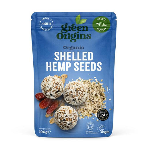 Green Origins Organic Raw Shelled Hemp Seeds 100g