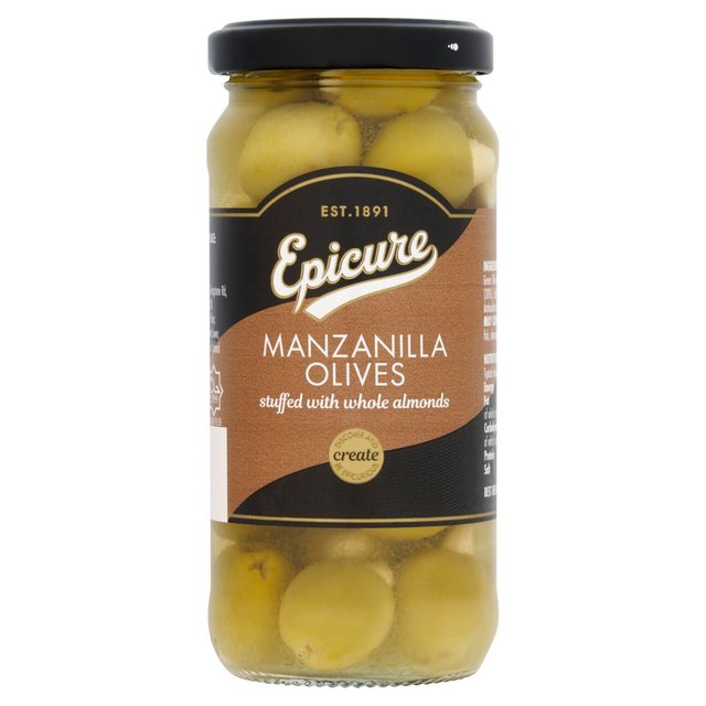 Epicure Manzanilla Olives Stuffed with Almonds 240g