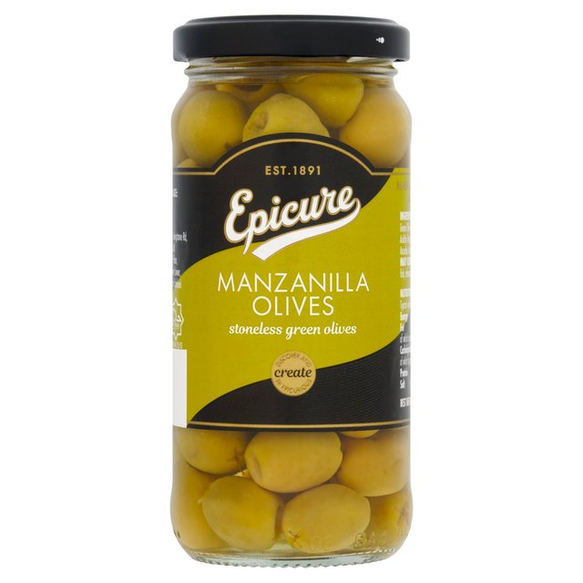 Epicure Manzanilla Stoneless Green Olives 235g