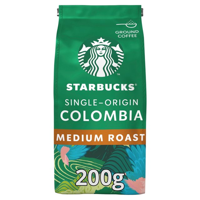 STARBUCKS Colombia, Medium Roast, Ground Coffee 200g