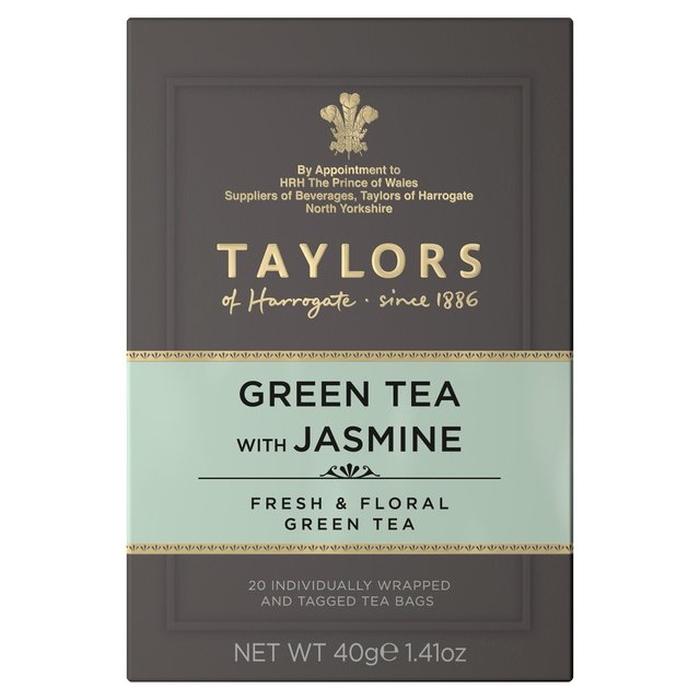 Taylors Green Tea with Jasmine Teabags 20 per pack