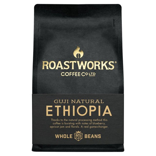 Roastworks Ethiopia Natural Whole Bean Coffee 200g